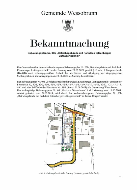 BPlan Nr. 03b Inkraftsetzung 0001